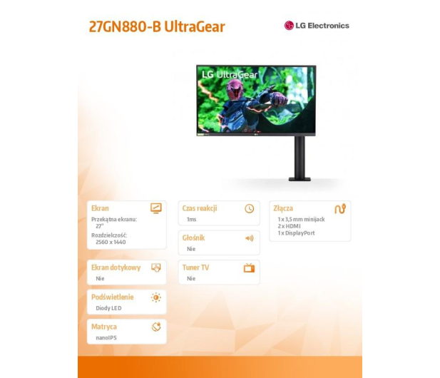LG 27GN880-B NanoIPS Ergo - 619975 - zdjęcie 15